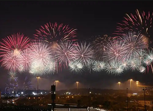 华容县焰火晚会